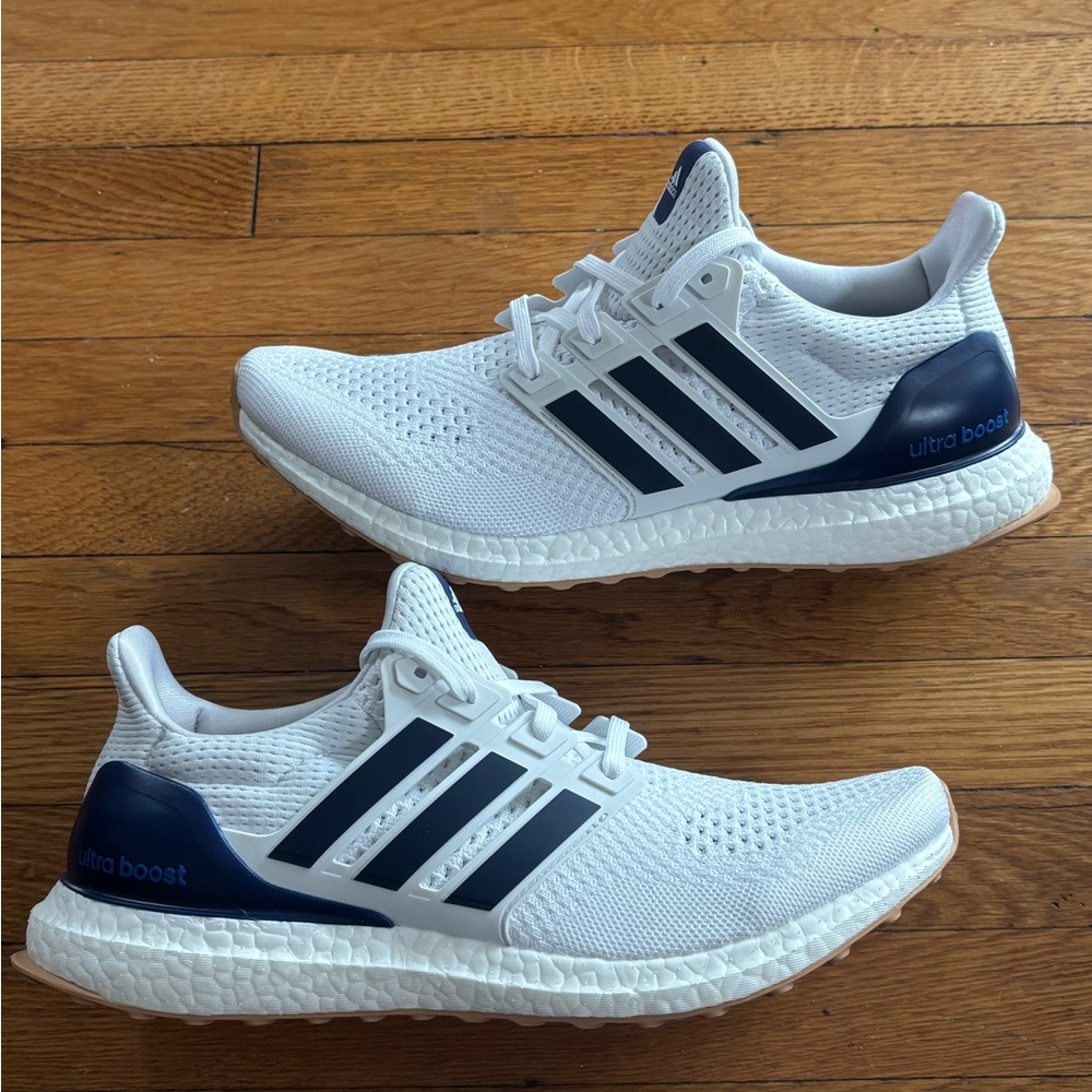 Adidas UltraBoost 1.0 Gum White Dark Blue JH9183 Running Sneaker Mens Size 14